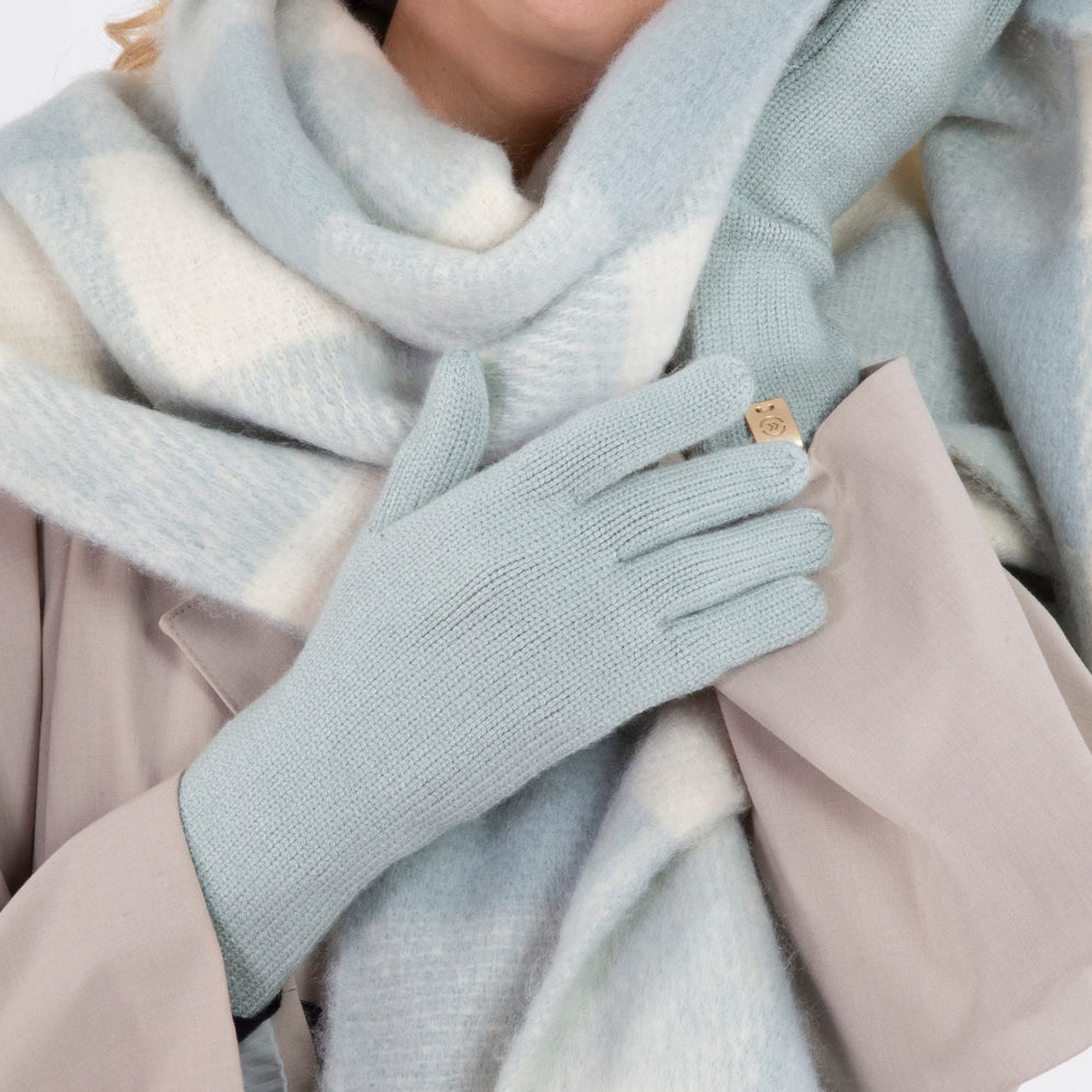 Gants longs Femme maille Ultra-doux Sauge - Isotoner