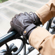 Gants Homme cuir patte de resserage Marron