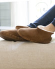 Chaussons Bottillons Homme suédine Camel