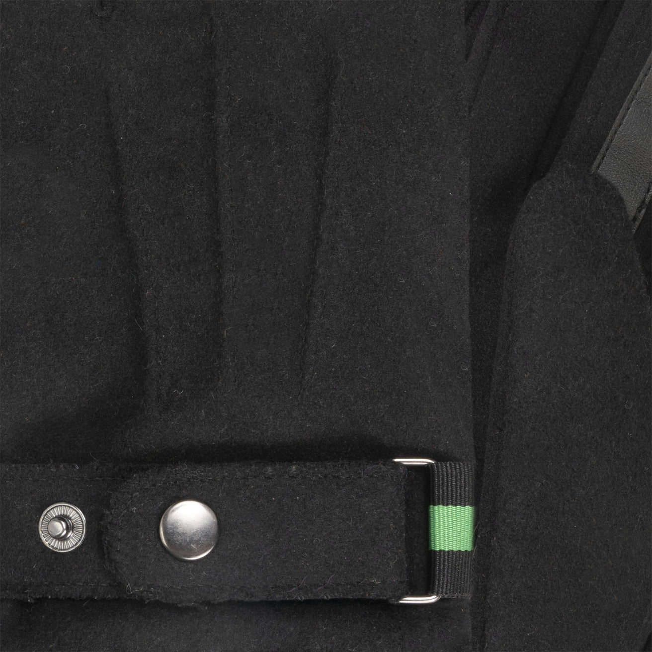 Gants Homme tissu lainé Noir