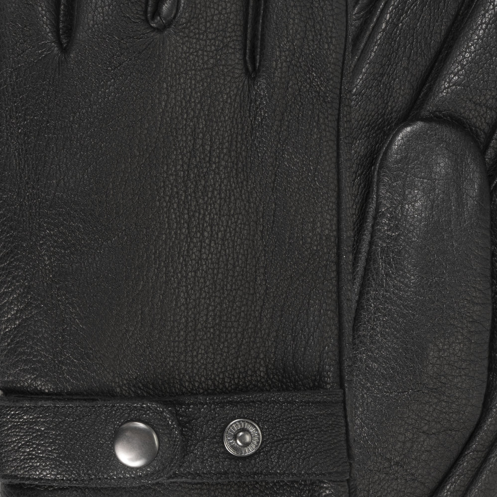Gants cuir Homme Noir patte de resserrage - Isotoner