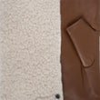 Mitaines Femme Cuir Sherpa/Cognac