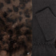 Mitaines Femme Imitation Fourrure Léopard/Marron