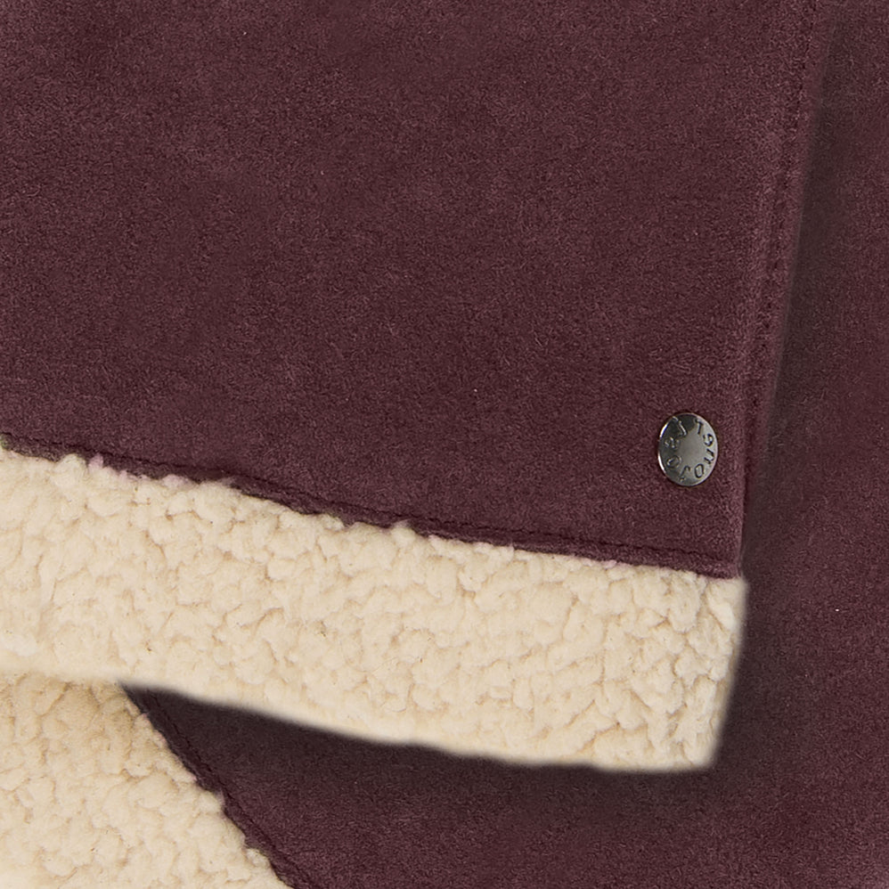 Mitaines Femme cuir velours fourré Bordeaux - Isotoner