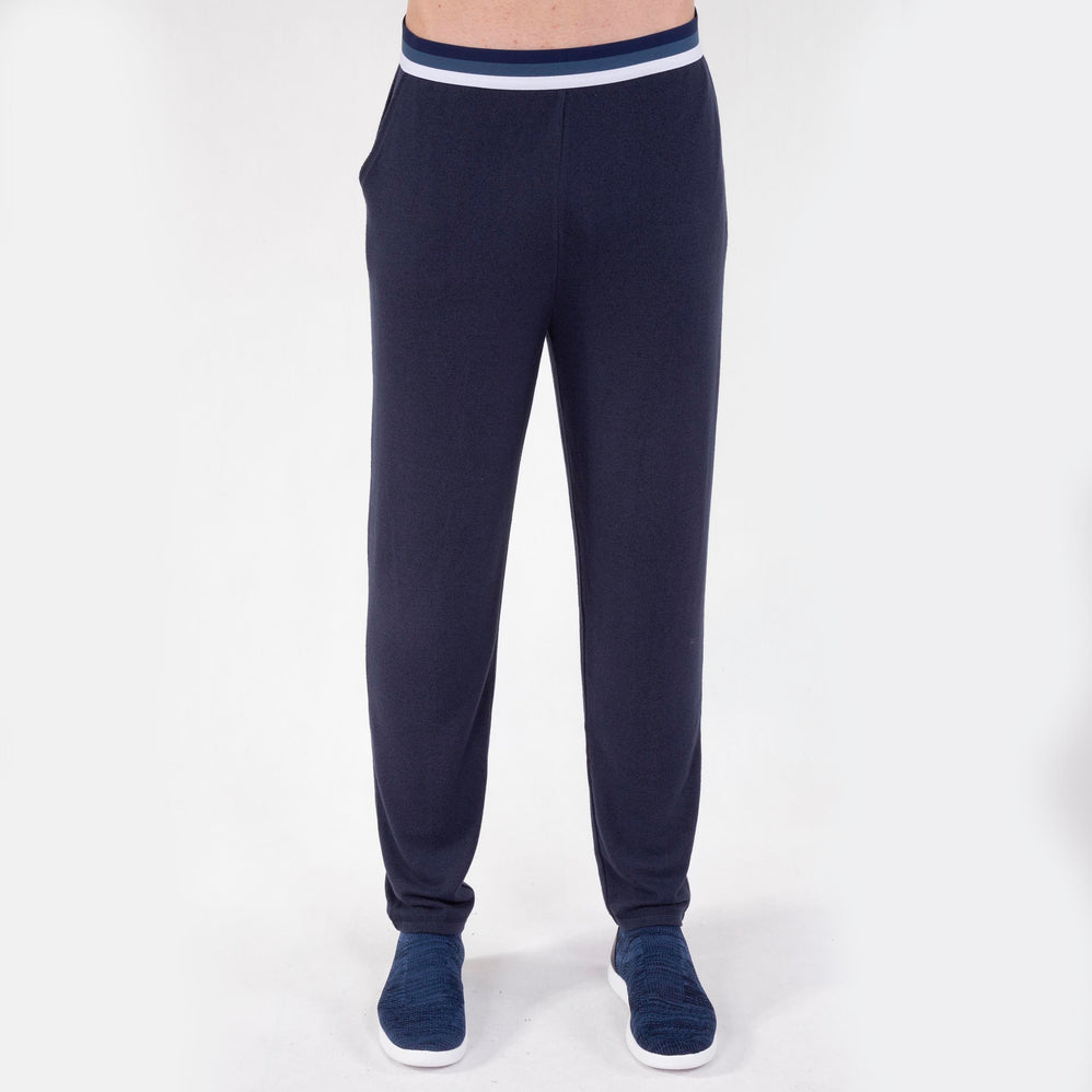 Pantalon élastique Homme Marine - Isotoner
