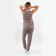 Pantalon jogger Femme Taupe chiné