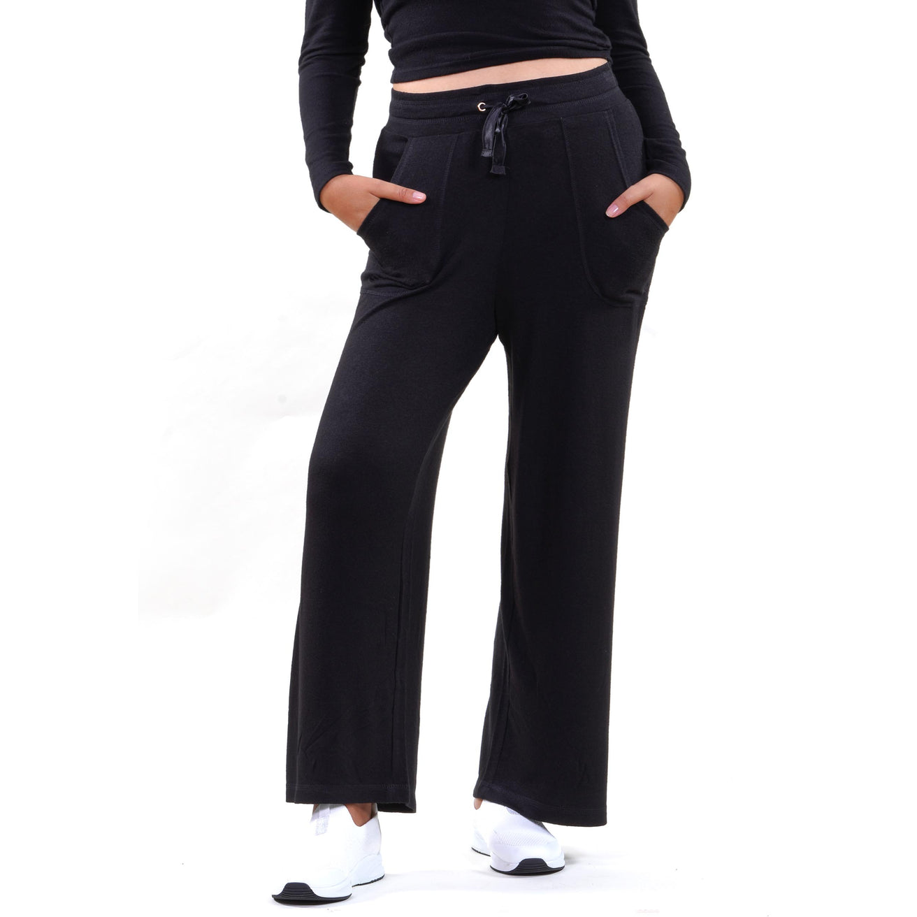 Pantalon large Femme Noir