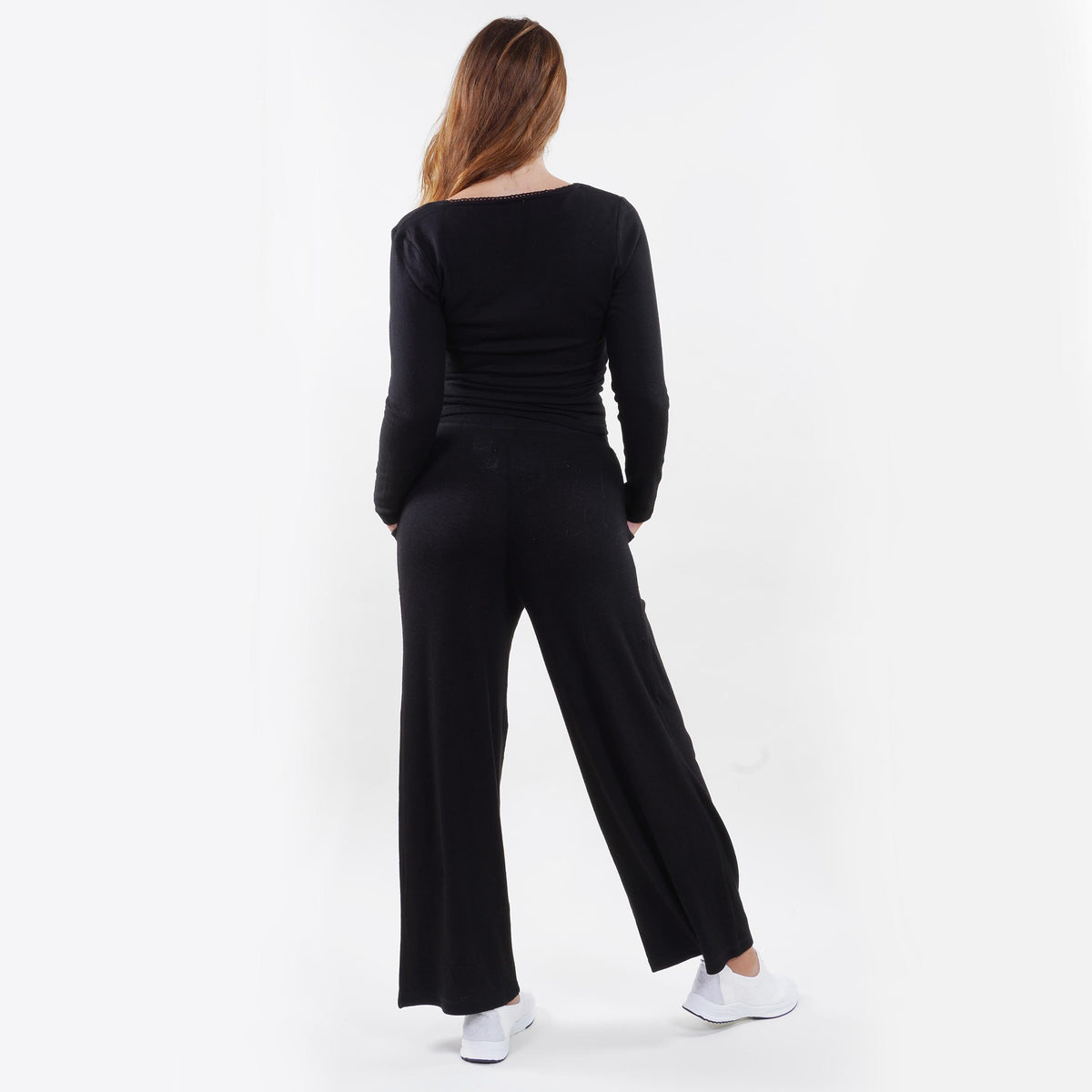 Pantalon large Femme Noir