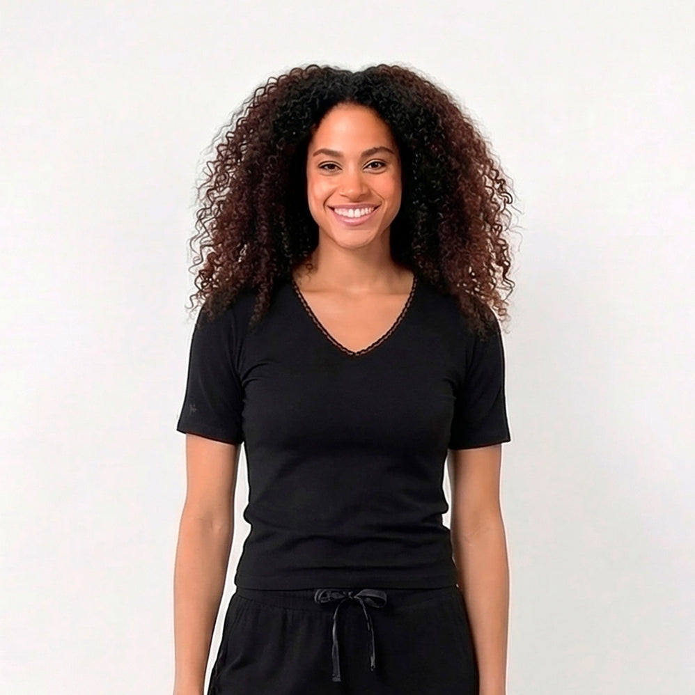 T-shirt à manches courtes Femme Noir - Isotoner
