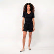 T-shirt à manches courtes Femme Noir