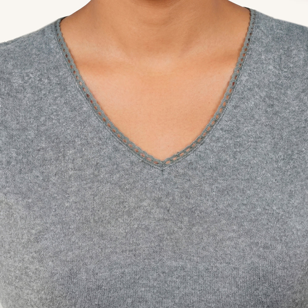T-shirt à manches courtes Femme Gris chiné - Isotoner