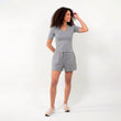 T-shirt à manches courtes Femme Gris chiné