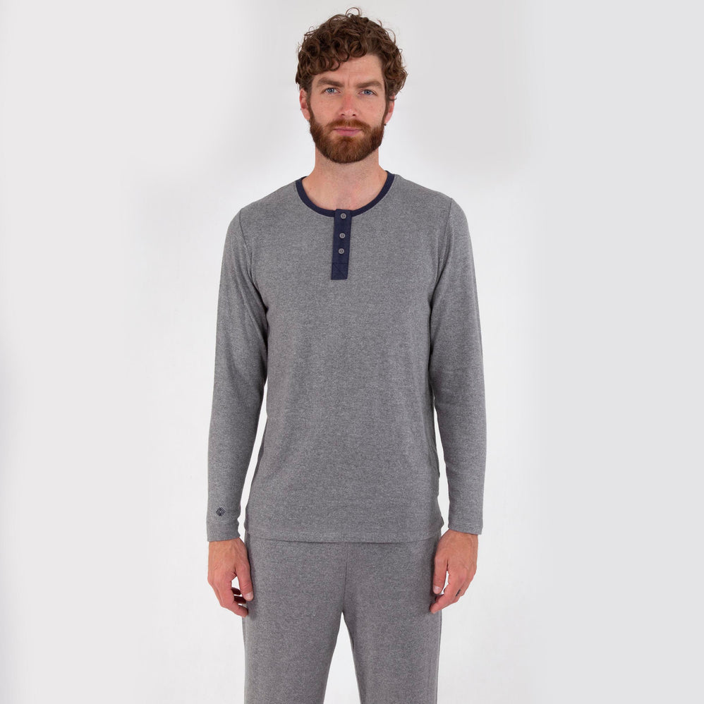 T-shirt manches longues Homme Gris - Isotoner