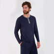 T-shirt manches longues Homme Marine