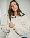Veste imitation fourrure Femme Beige