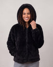 Veste imitation fourrure Femme Noir