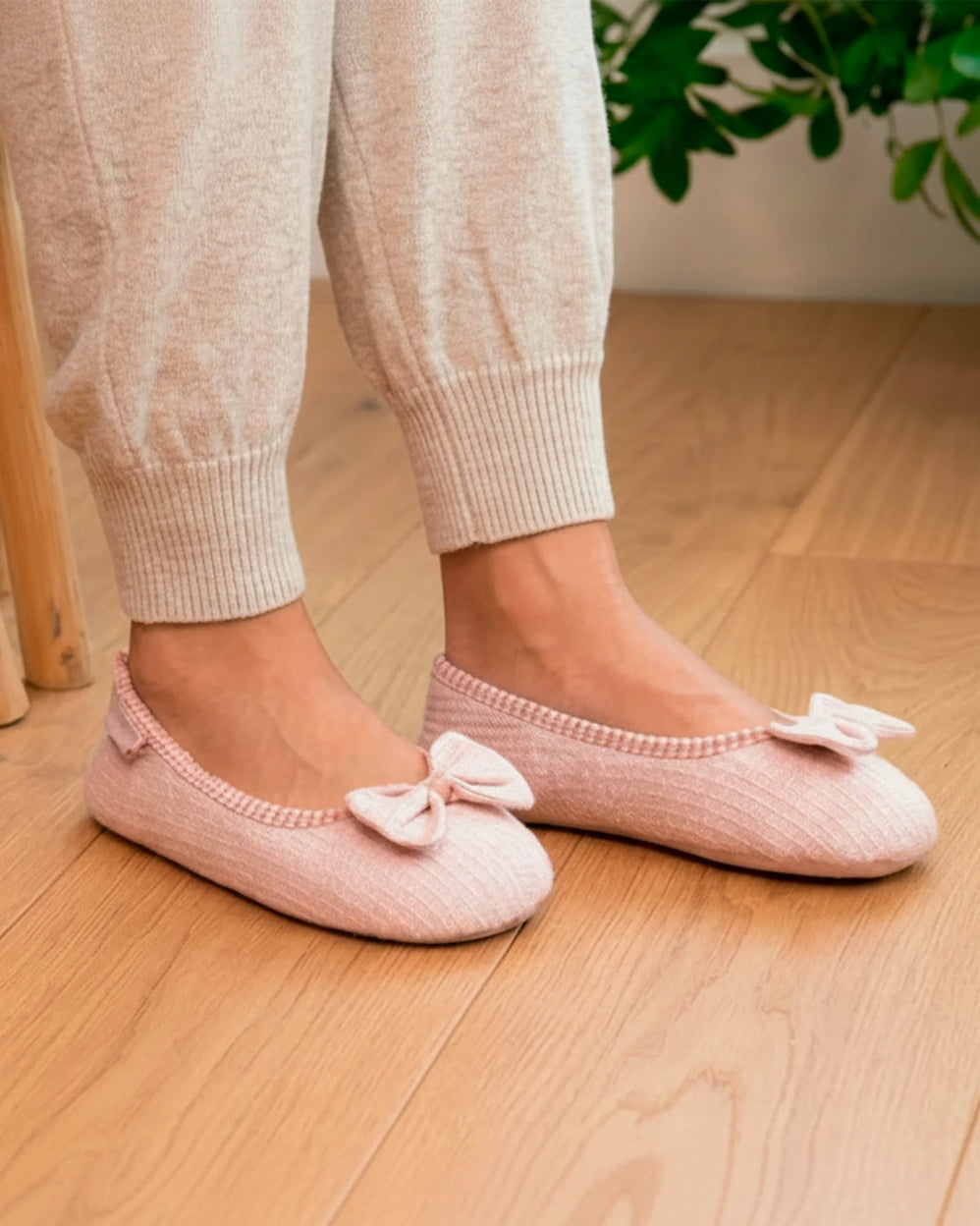 Chaussons ballerines Femme Blush chiné - Isotoner
