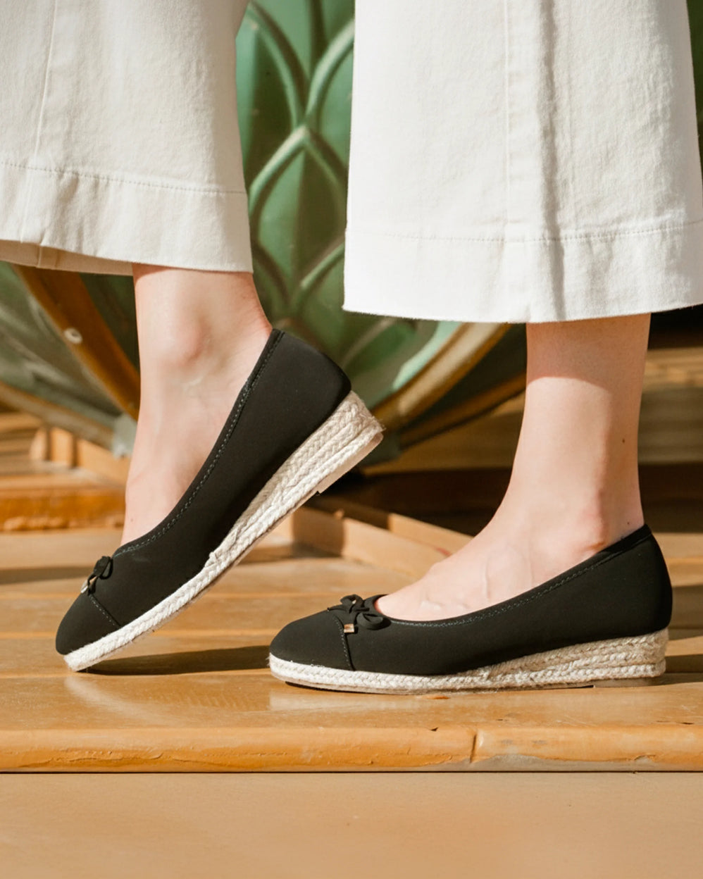 Ballerines Femme talon compensé Noir - Isotoner