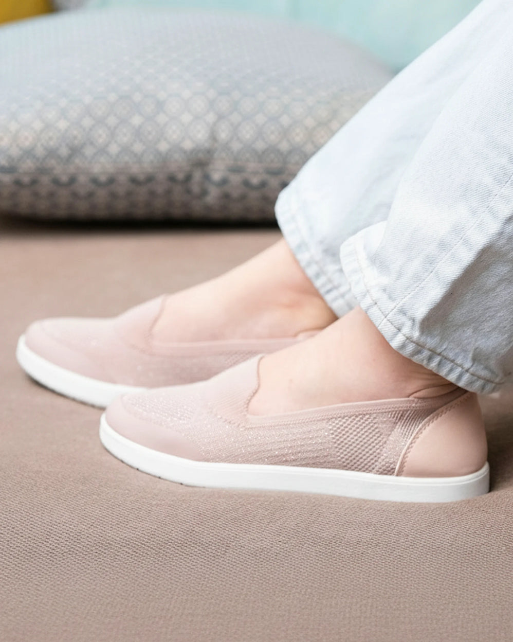 Ballerines femme slip on confort Rose - Isotoner