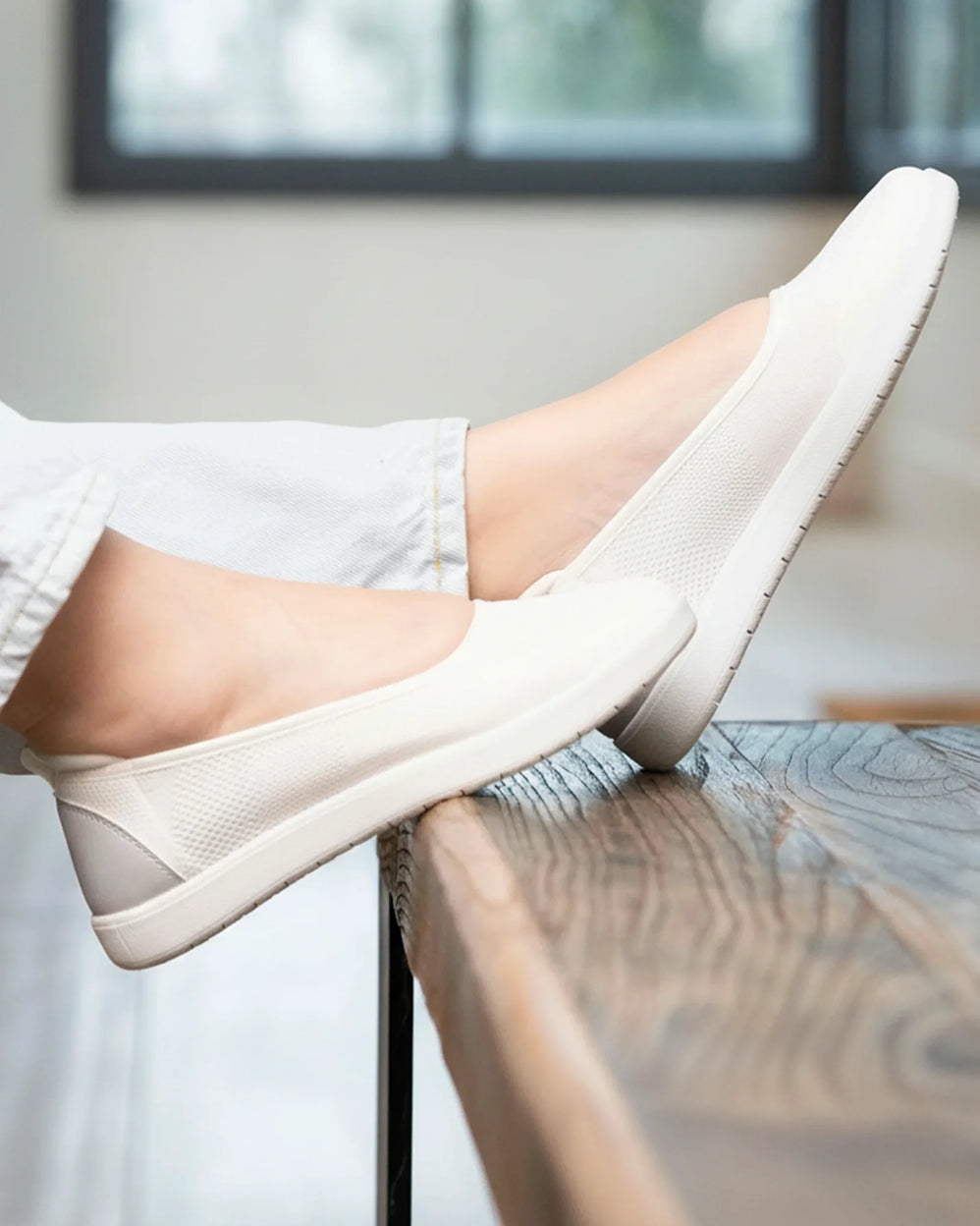 Ballerines Femme slip-on Blanc - Isotoner