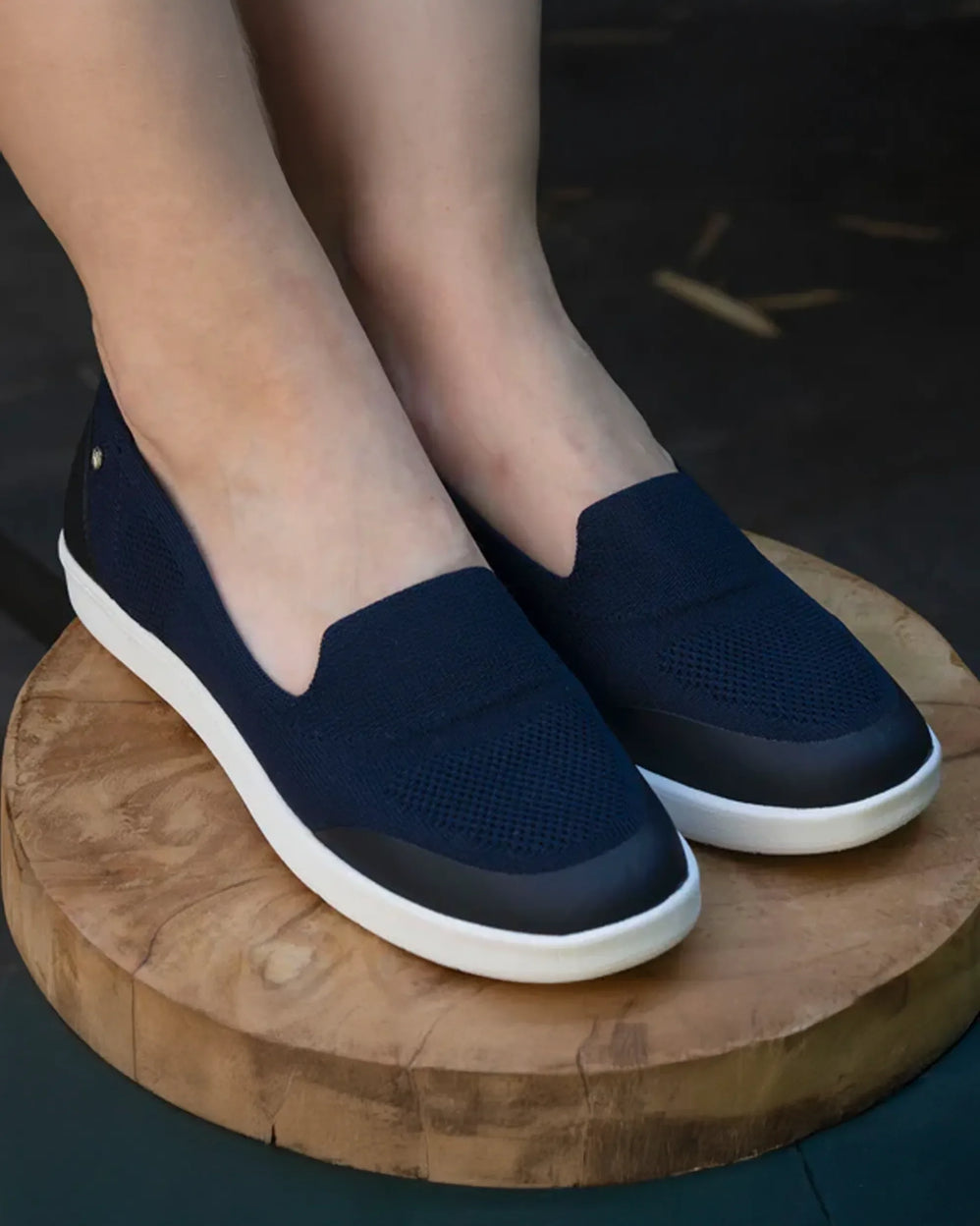 Ballerines Femme slip-on confort Marine - Isotoner