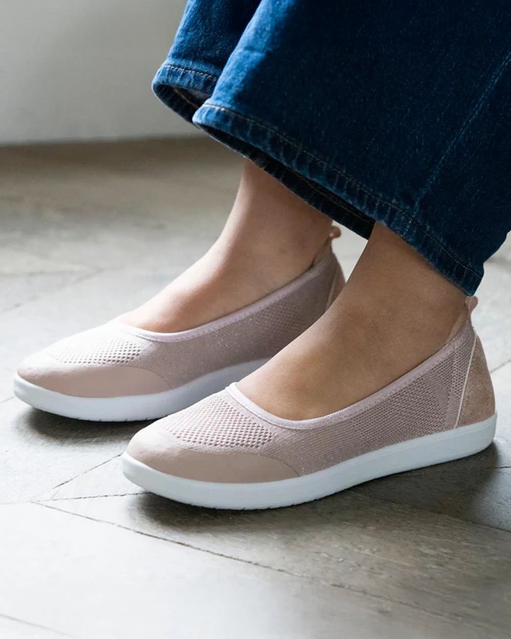Ballerines Femme slip-on Rose poudré - Isotoner