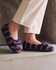 Chaussons Ballerines Femme Rayures canard