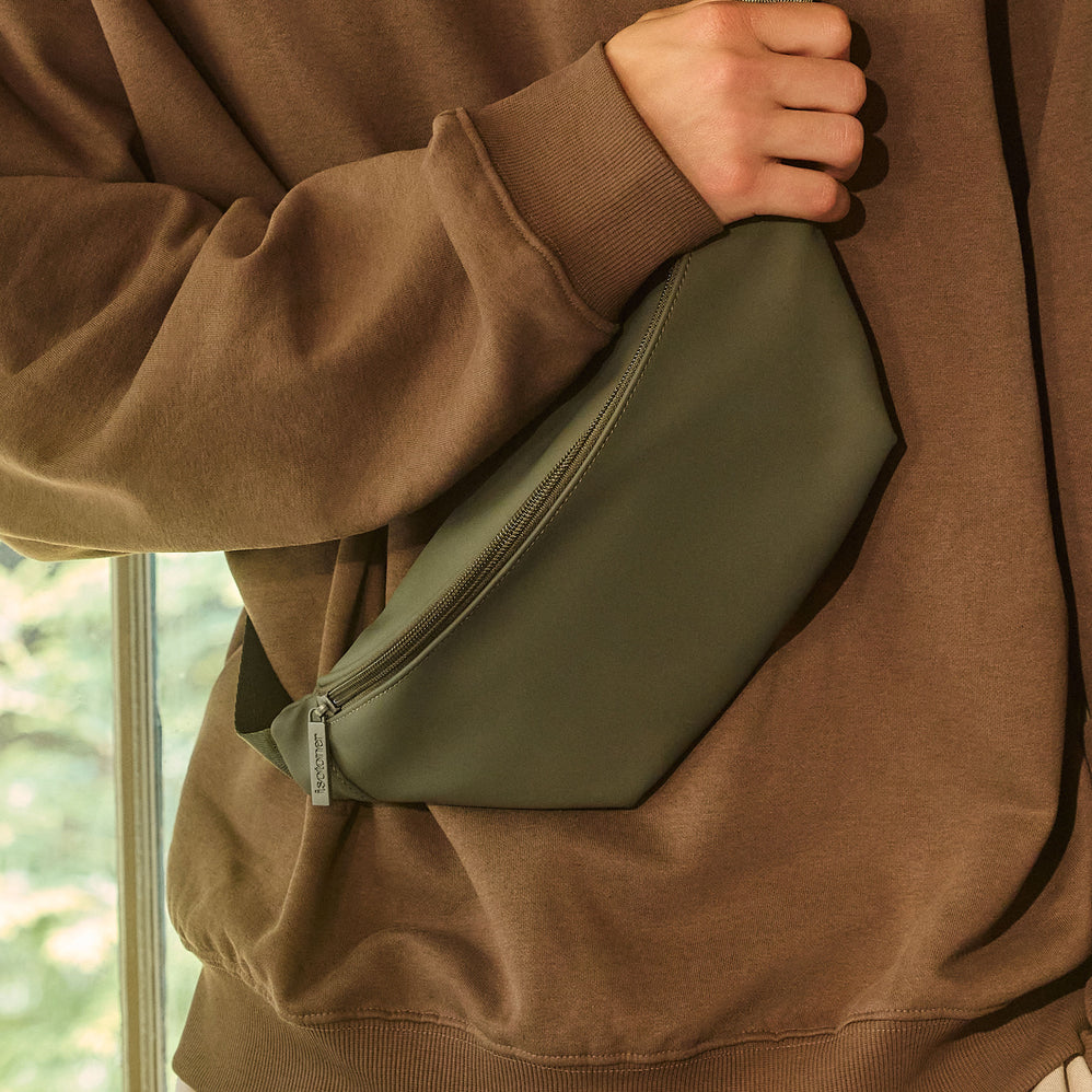 Sac banane Mixte Kaki - Isotoner