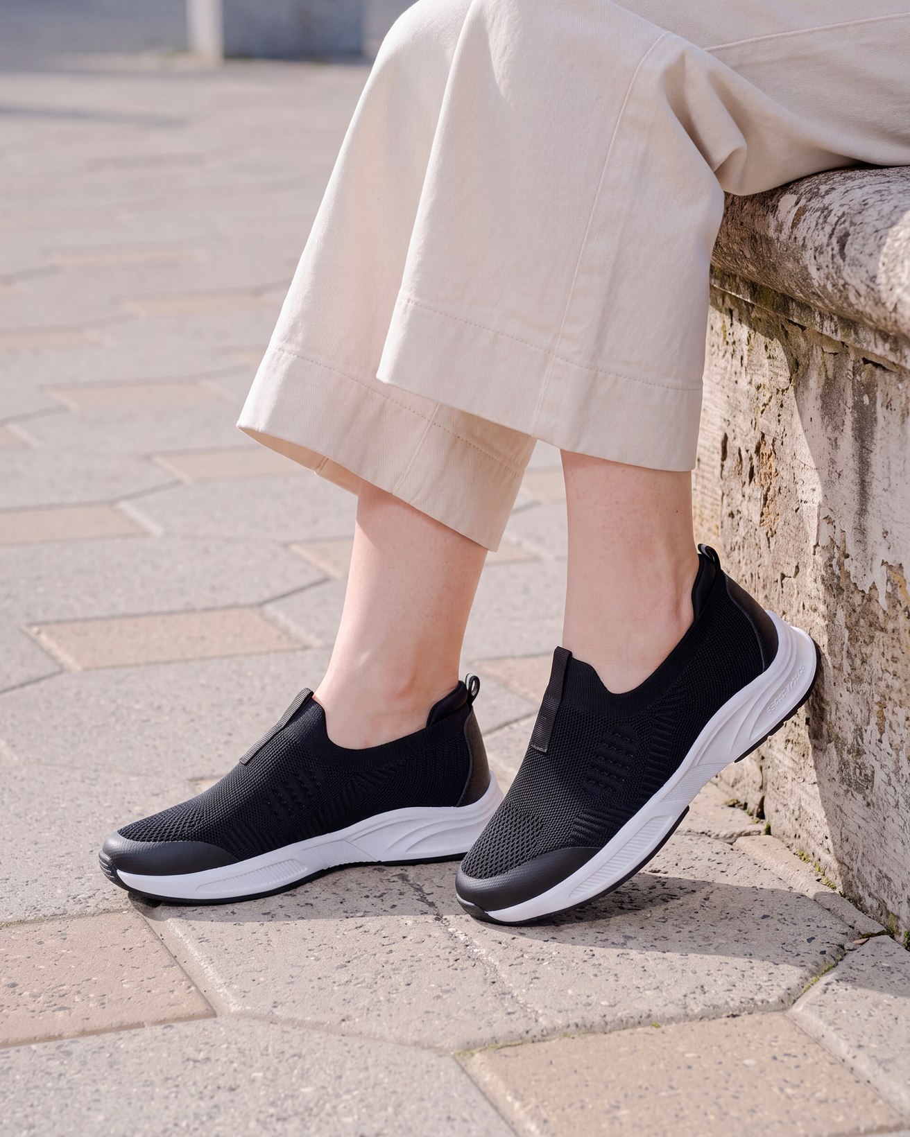 Baskets Femme slip-on sport Noir