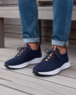 Basket Confort Homme slip-on Marine/Orange