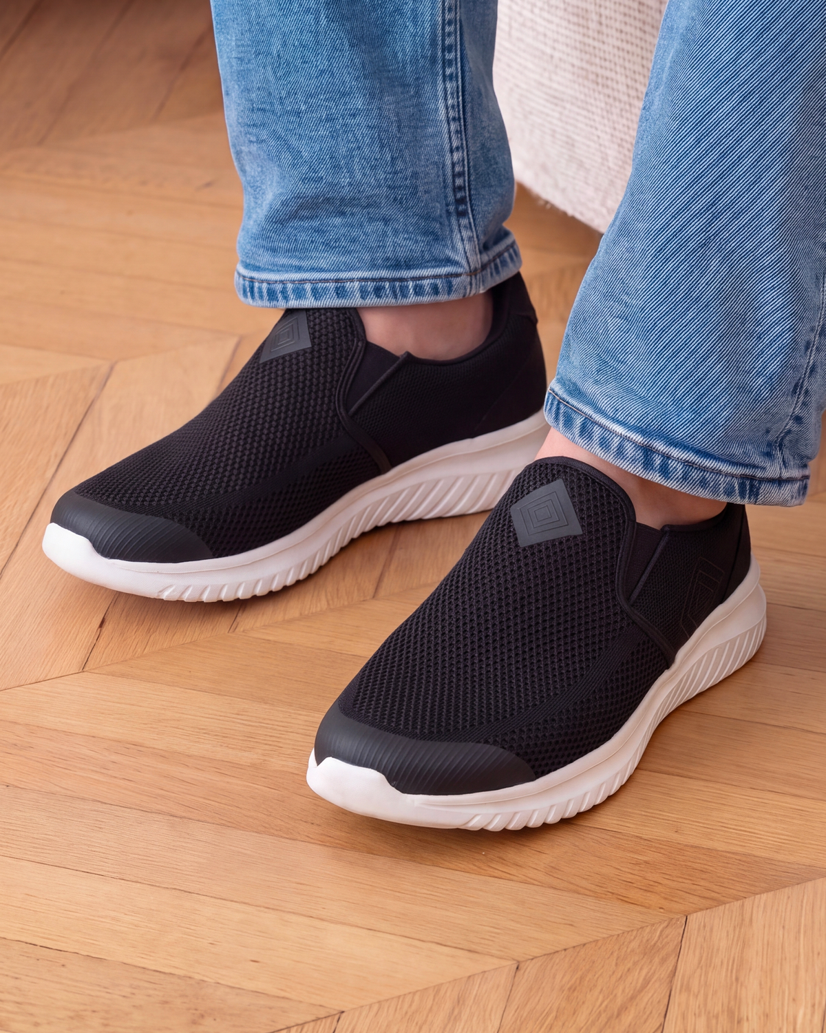Baskets Homme slip-on Noir