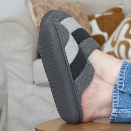 Chaussons mules Homme BLOUP Gris - Isotoner