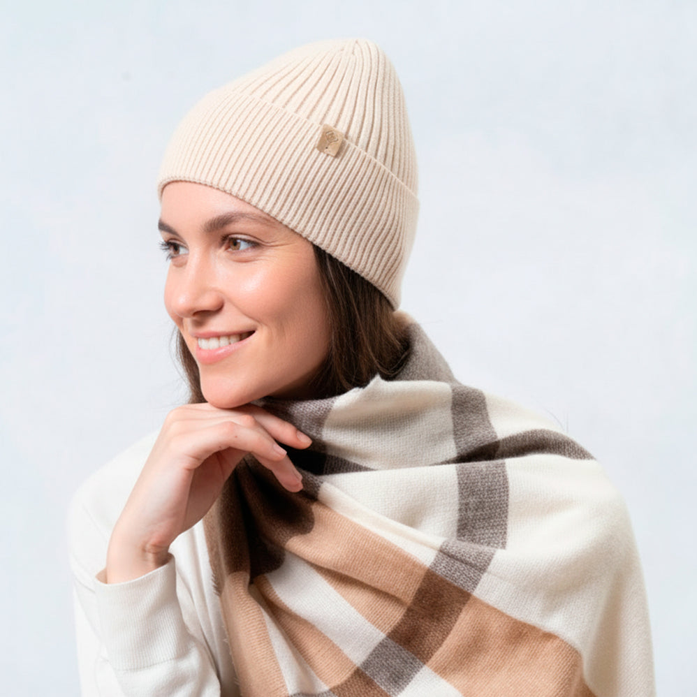 Bonnet maille Ultra-doux Beige - Isotoner