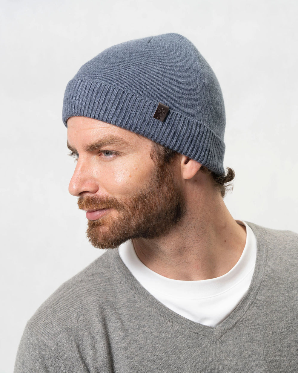 Bonnet Homme court à revers Denim - Isotoner