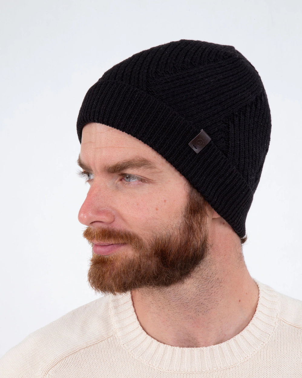 Bonnet Homme Maille Côtelée Noir - Isotoner