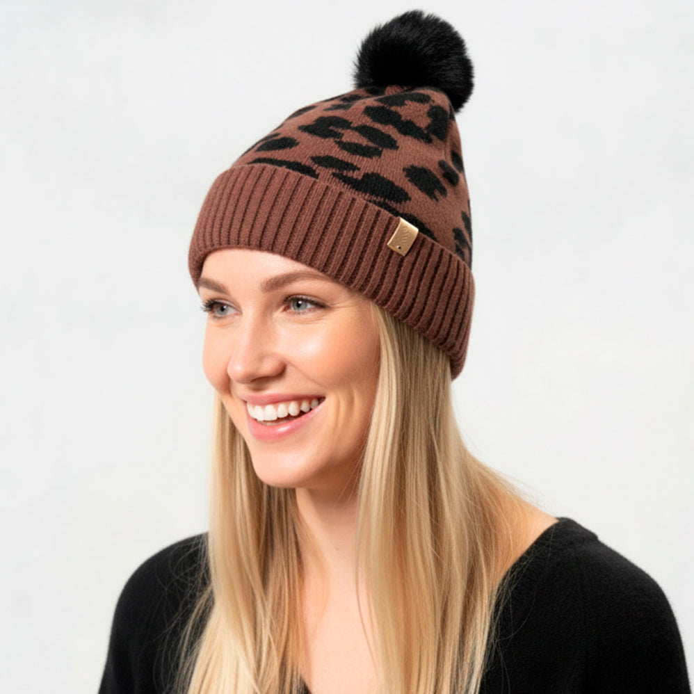 Bonnet Femme à motif Léopard Ultra-doux - Isotoner