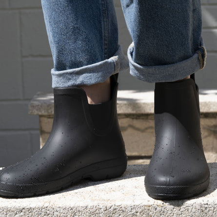 Bottes de pluie Femme basse Noir - Isotoner