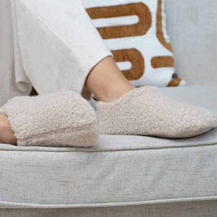 Chaussons bottillons bas Femme Beige - Isotoner