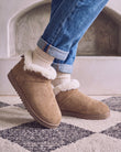 Chaussons Bottillons cuir Femme Camel