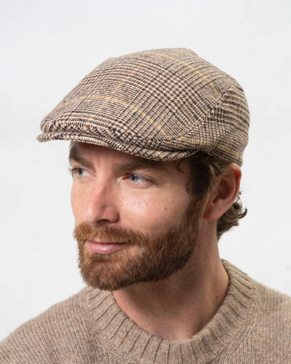 Casquette Homme à Carreaux Marron - Isotoner