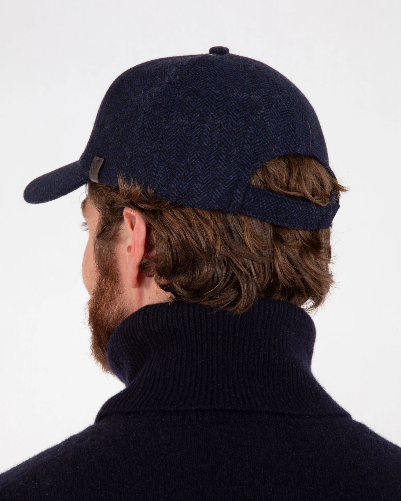 Casquette homme laine Chevrons