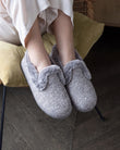 Chaussons Charentaises Femme Relief Gris