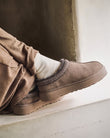 Chaussons Mules plateforme Femme Taupe