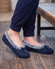 Chaussons ballerines Femme Marine