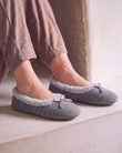 Chaussons Ballerines Femme pailleté Gris foncé