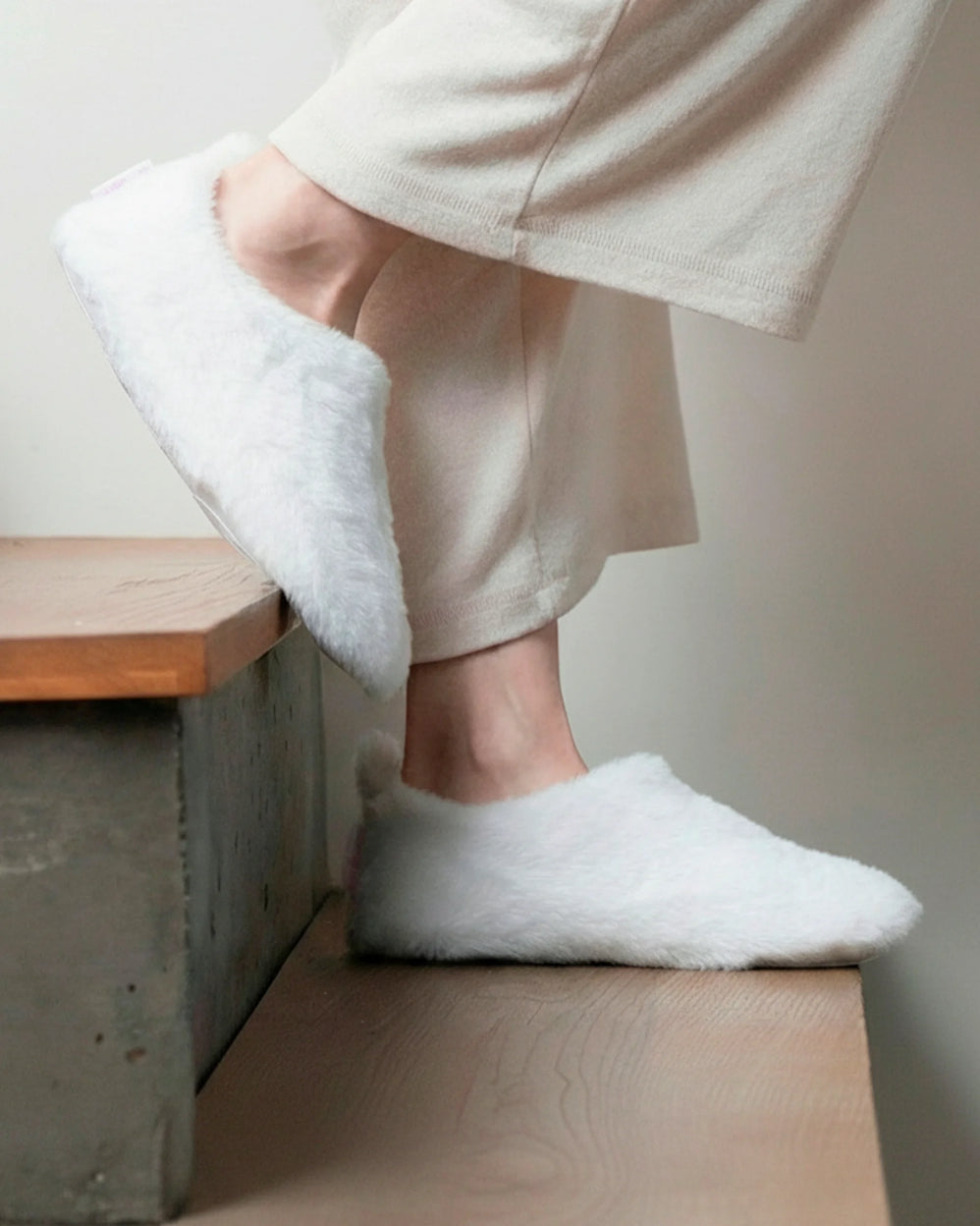 Chaussons bottillons Femme Ivoire - Isotoner