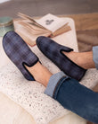 Chaussons charentaises Homme Tartan