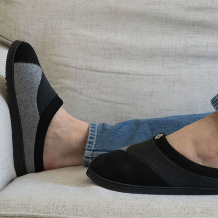 Chaussons mules Homme Dégradé gris - Isotoner