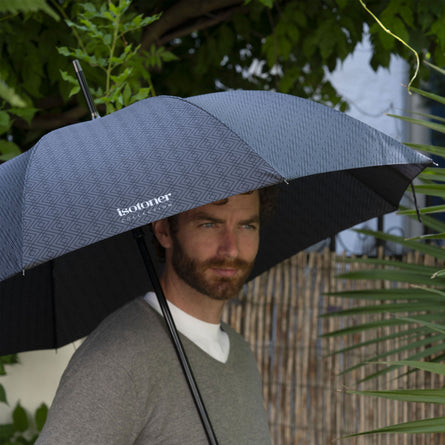 Parapluie Crook X-TRA SOLIDE Monogramme Homme - Isotoner