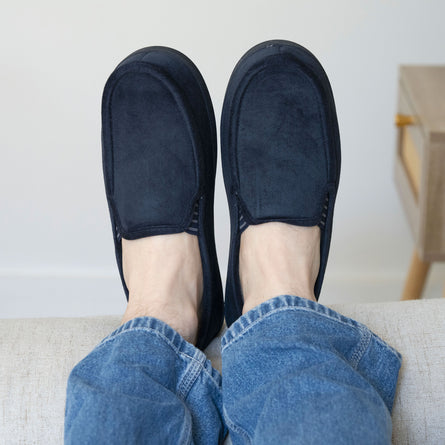 Chaussons mocassins Homme Marine - Isotoner